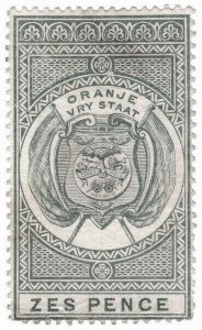 (I.B) Orange Free State Revenue : Duty Stamp 6d