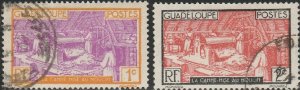 Guadeloupe , #96-97 Used  From 1928-40