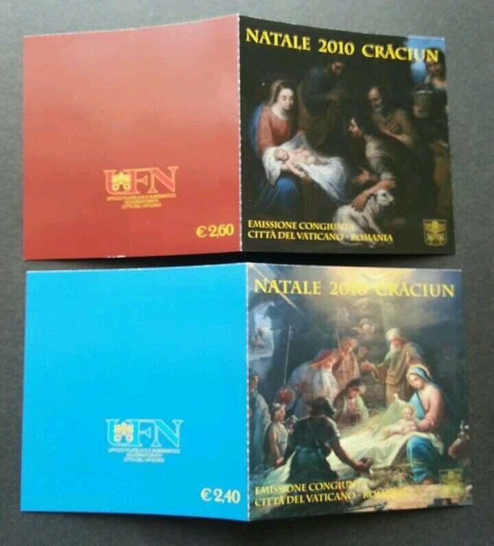 Vatican Romania Joint Issue Madonna And Child 2010 Christmas (booklet pair) MNH