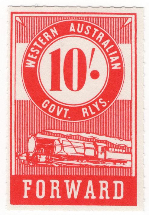 (I.B) Australia - Western Australia Railways : Parcels 10/-