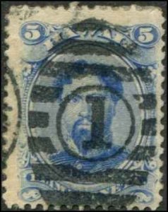 USA - Hawaii SC# 32 Kng Kamehameha IV 5c  Used SCV $30.00