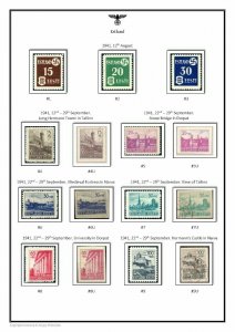 Germany Third Reich Occupied Territories1939-1945 PDF(DIGITAL) STAMP ALBUM PAGES