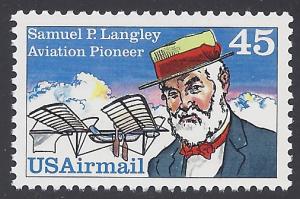 C118 45c US Air Mail Samuel P. Langley  1988 Mint NH