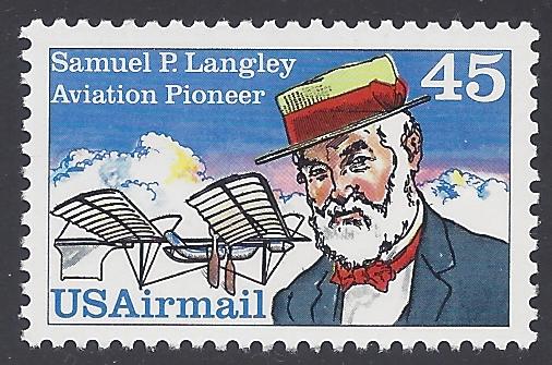 C118 45c US Air Mail Samuel P. Langley  1988 Mint NH