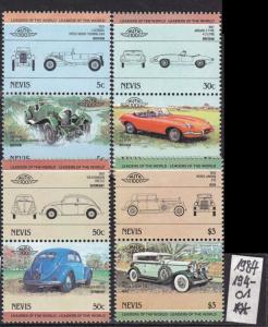 NEVIS [1984] MiNr 0194-01 ( **/mnh ) Autos (Paare)