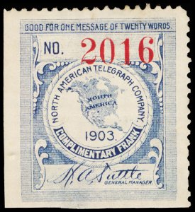 U.S. TELEGRAPH 10T4  Mint (ID # 118646)