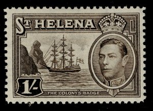 ST. HELENA GVI SG137, 1s sepia, M MINT. 