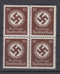 DR DIENST 137 ** 4er.Block Postfrisch Luxus