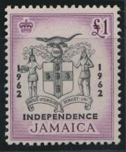 Jamaica SG 192  Mint  Very  Light Hinge SC# 196 Independence OPT see details