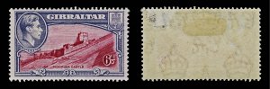 4491: Gibraltar SG126 6d Violet & Carmine. P13½. 1938. Sc#113b Mi112C MM Min...