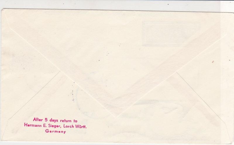 Austria 1957 1st Flight Lufthansa Wien-Naher Osten Slogan Stamps Cover Ref 27220