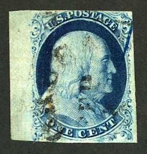 U.S. #7 USED LARGE MARGIN TINY THIN