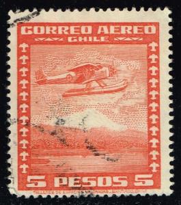 Chile #C43 Seaplane; Used (0.25)