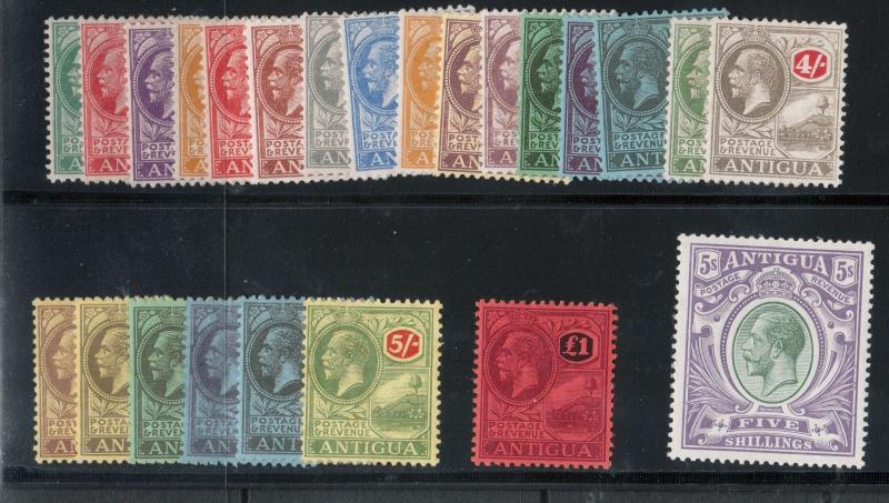 Antigua #41 - #64 Very Fine Mint Original Gum Complete For Both Watermarks