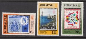 Gibraltar 356-8 mnh