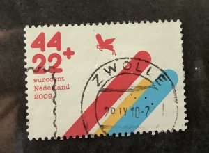 Netherlands  2009 Scott B759f used - 44 + 22, children activities,