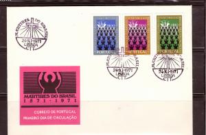 PORTUGAL 1971 MISSIONARIES 400th ANNIV #1116-1118 MNH FDC