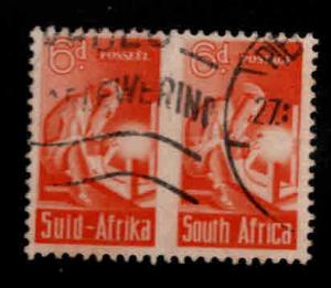 South Africa Scott 96 Welder pair of stamps Used 1943