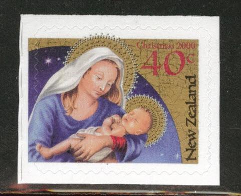 New Zealand Scott 1678 Christmas 2000 self-adhesive CV$0.60