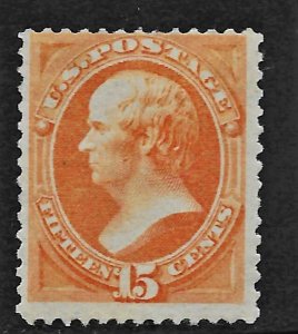 US 1873 Sc. 163 VG hinge remnant, light pencil notation on gum, Cat. Val. $2,250