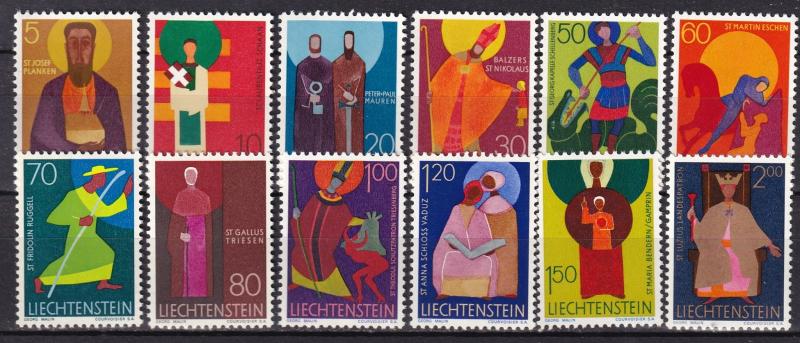 Liechtenstein #430-3, 434-41  MNH CV $6.80  (SU7405)