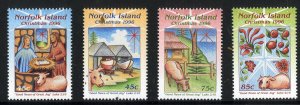 NORFOLK ISLANDS 610-3 MNH SCV $4.15 BIN $2.25 RELIGION