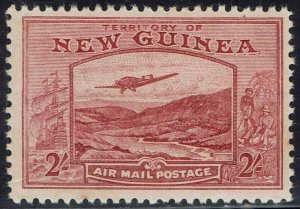 NEW GUINEA 1939 BULOLO AIRMAIL 2/- 