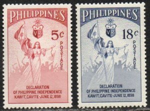 Philippines Sc #615-616 Mint Hinged