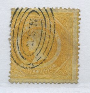 New South Wales QV 1860 8d used