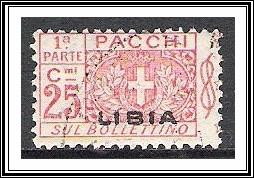 Libya #Q4 Parcel Post Left Half CTOH