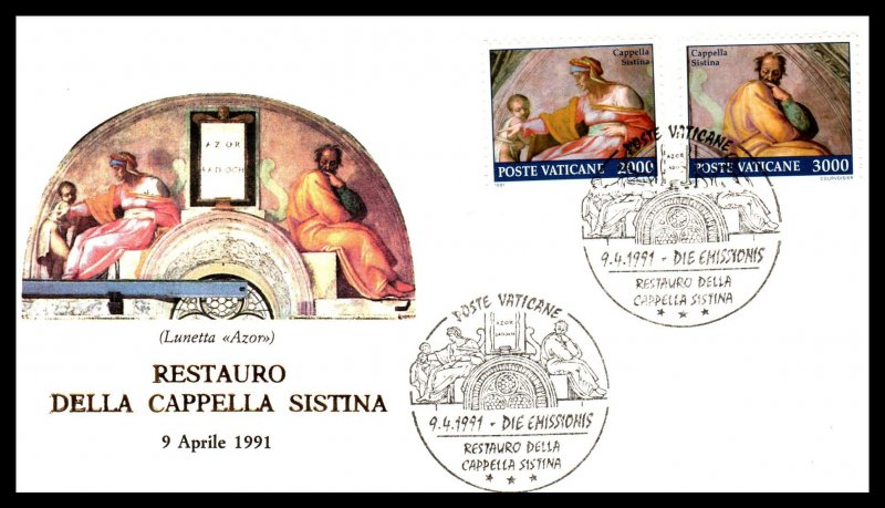 Vatican City 870-881 Set of Six U/A FDC