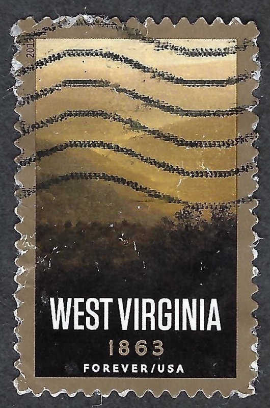 United States #4790 Forever (46¢) West Virginia Statehood (2013). Used.