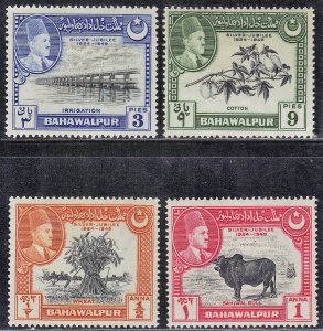 PAKISTAN-BAHAWALPUR SC# 22-25 **MH** 1949  SET OF 4 SEE SCAN