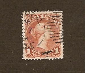 Canada  Scott #22  Used   Scott CV $100.00