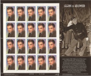Scott 3329 - James Cagney. Sheet of 20.  MNH. OG.  #02 3329sh20