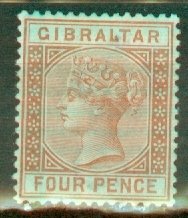 JB: Gibraltar 16 unused no gum CV $90