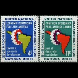 UN-NEW YORK 1961 - Scott# 93-4 Commission Set of 2 LH