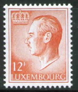 Luxembourg Scott 573 MNH** 1975-1991 Grand Duke 12F  stamp