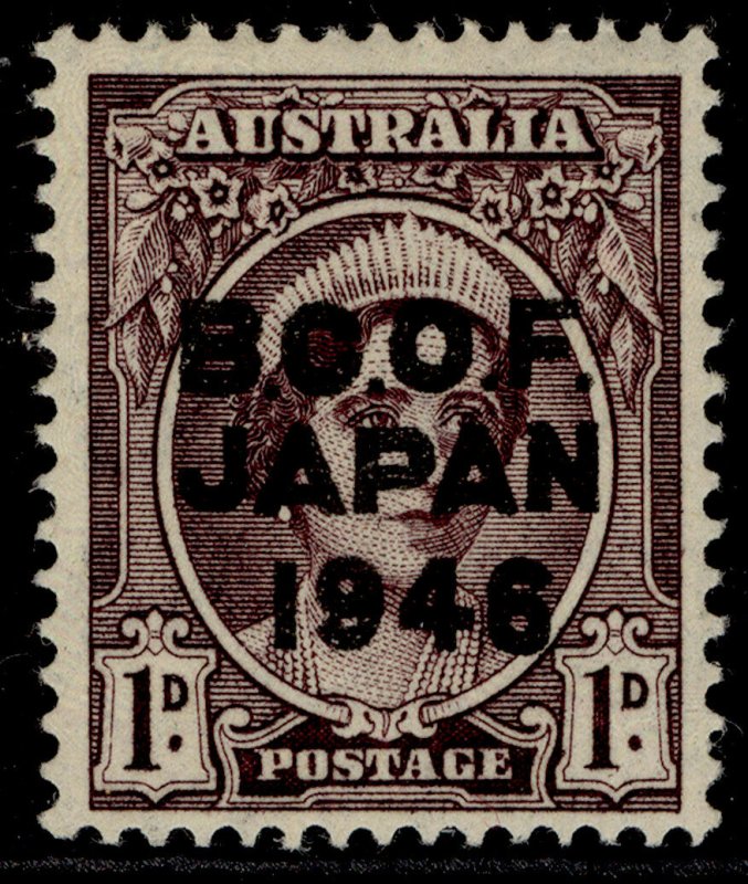 AUSTRALIA - BCOF Japan GVI SG J2, 1d brown-purple, LH MINT.