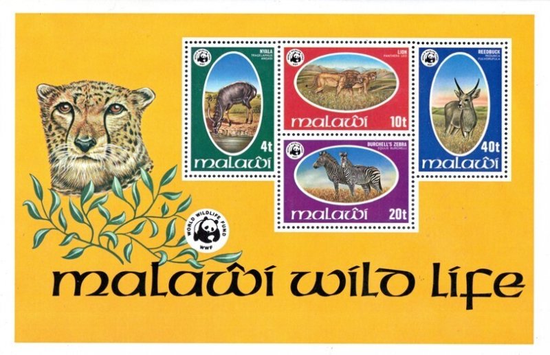 Malawi - 1978 WWF Endangered Species MS MNH** SG MS571