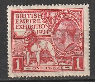 #185 Great Britain Mint OGH (creased & ink transfer)