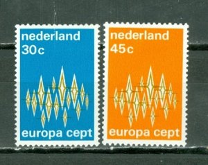 NETHERLANDS 1972 EUROPA #494-95...SET...MNH..$1.20