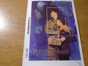 St Kitts  #  568 MNH  Norman Rockwell/ Scouting