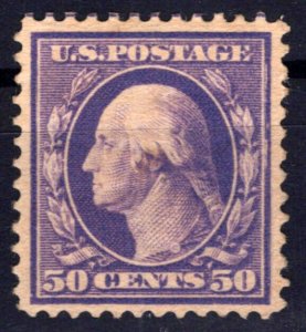 US 341 MH VF Scarce 50c violet Washington Stamp perf 12 ZAYIX 0424MAR0015