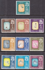 Dubai 43-52 Summer Olympics MNH VF