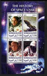 Somaliland 2011 History of Space - USSR #09 perf sheetlet...