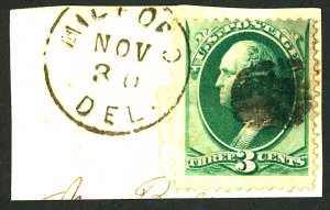U.S. #147 USED ON PIECE
