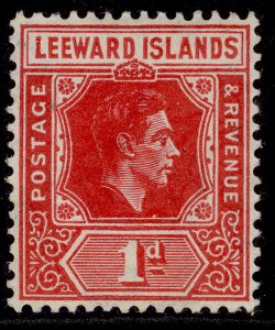 LEEWARD ISLANDS GVI SG99c, 1d carmine, LH MINT.