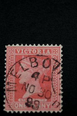 Victoria #181 4 P NO 30 99 Melbourne Cancel