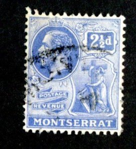 543 BCX Monserrat 1922 Scott # 62 used (Offers welcome)